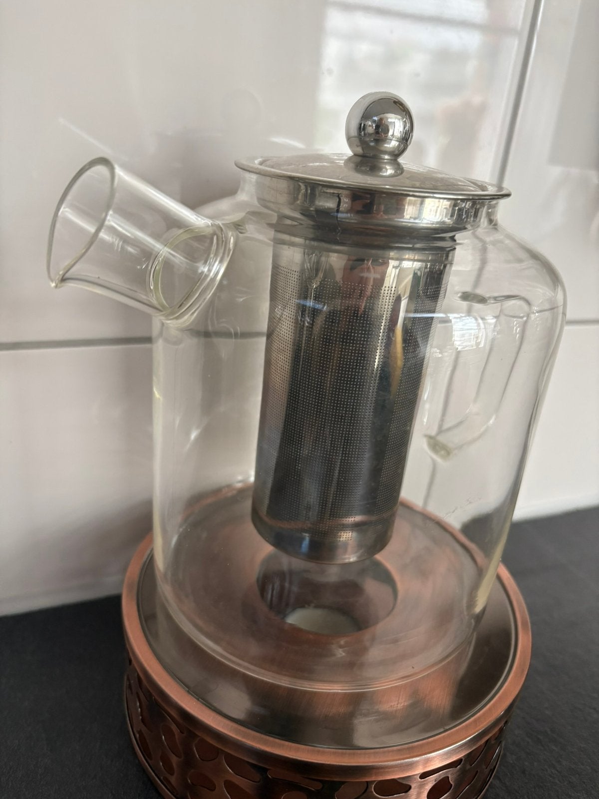 De leonardo te pe theepot, Overige typen, Ophalen of Verzenden, Overige stijlen, Glas