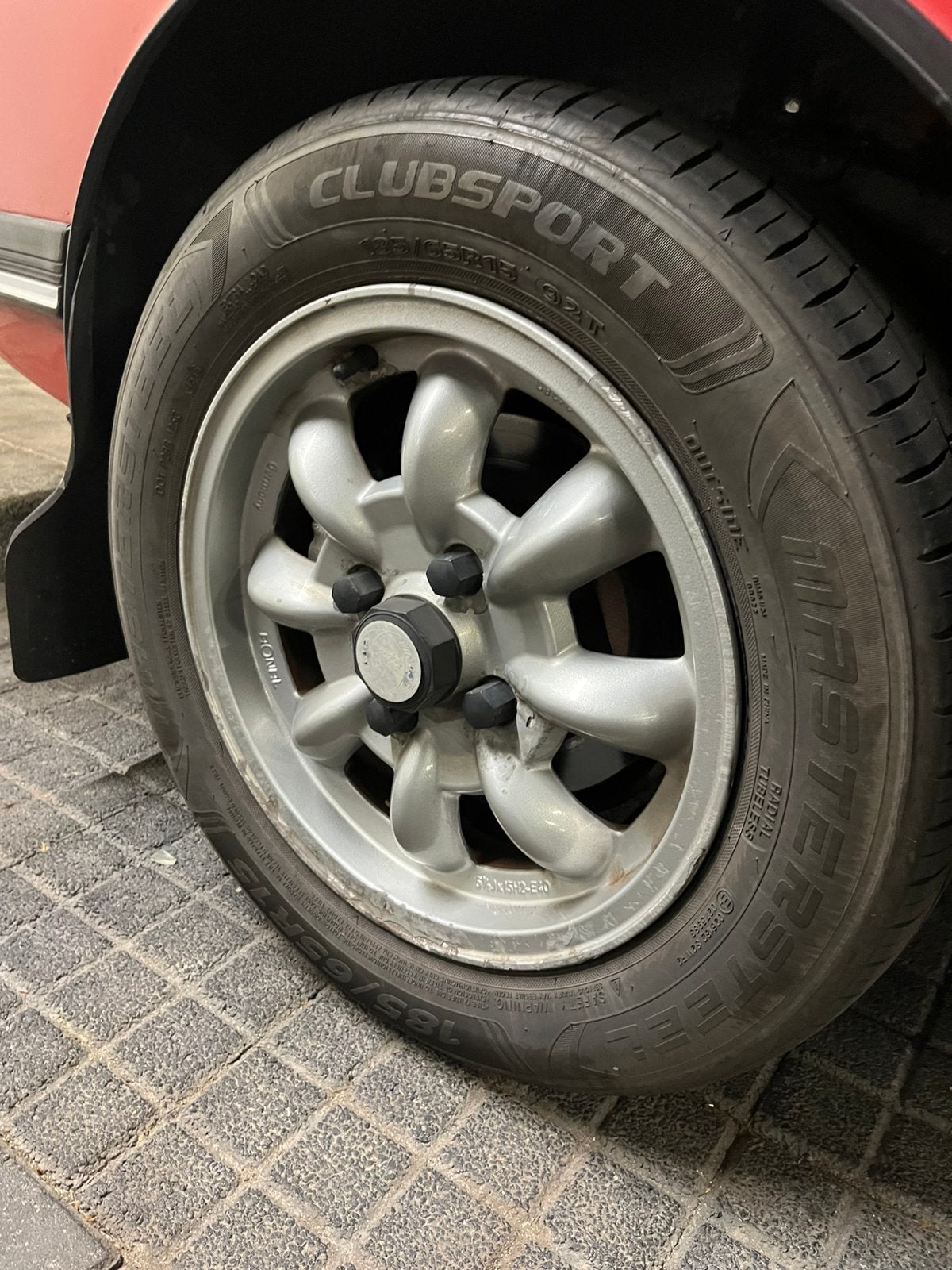 Saab 99/900 silver spoke velgen, Ophalen, Gebruikt