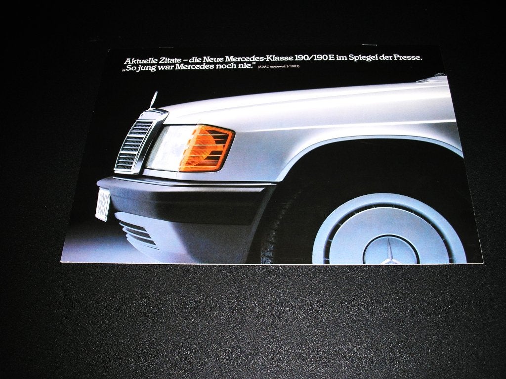 Mercedes-Benz, die Neue 190/190E im Spiegel der Presse, 1983, Ophalen of Verzenden, Zo goed als nieuw, Mercedes