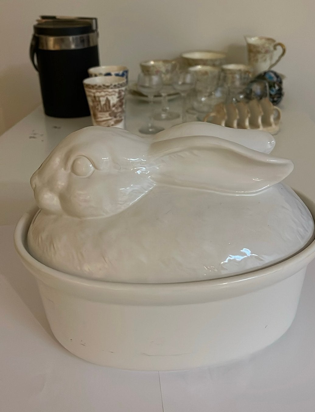 Pate pot van aardewerk, Ophalen of Verzenden, Zo goed als nieuw, Rond, Steen of Aardewerk