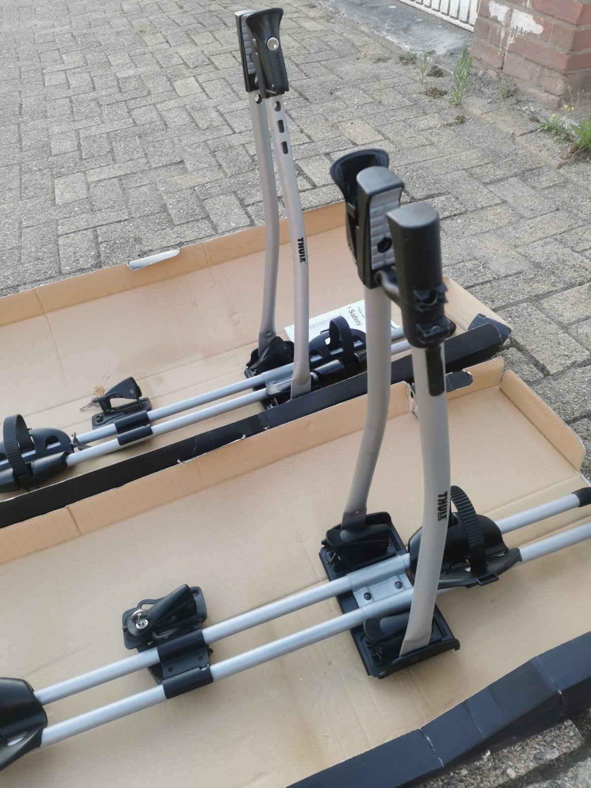 THULE FreeRide fietsendragers zo goed als nieuw, Auto diversen, Ophalen of Verzenden, 2 fietsen, Zo goed als nieuw, Dakdrager