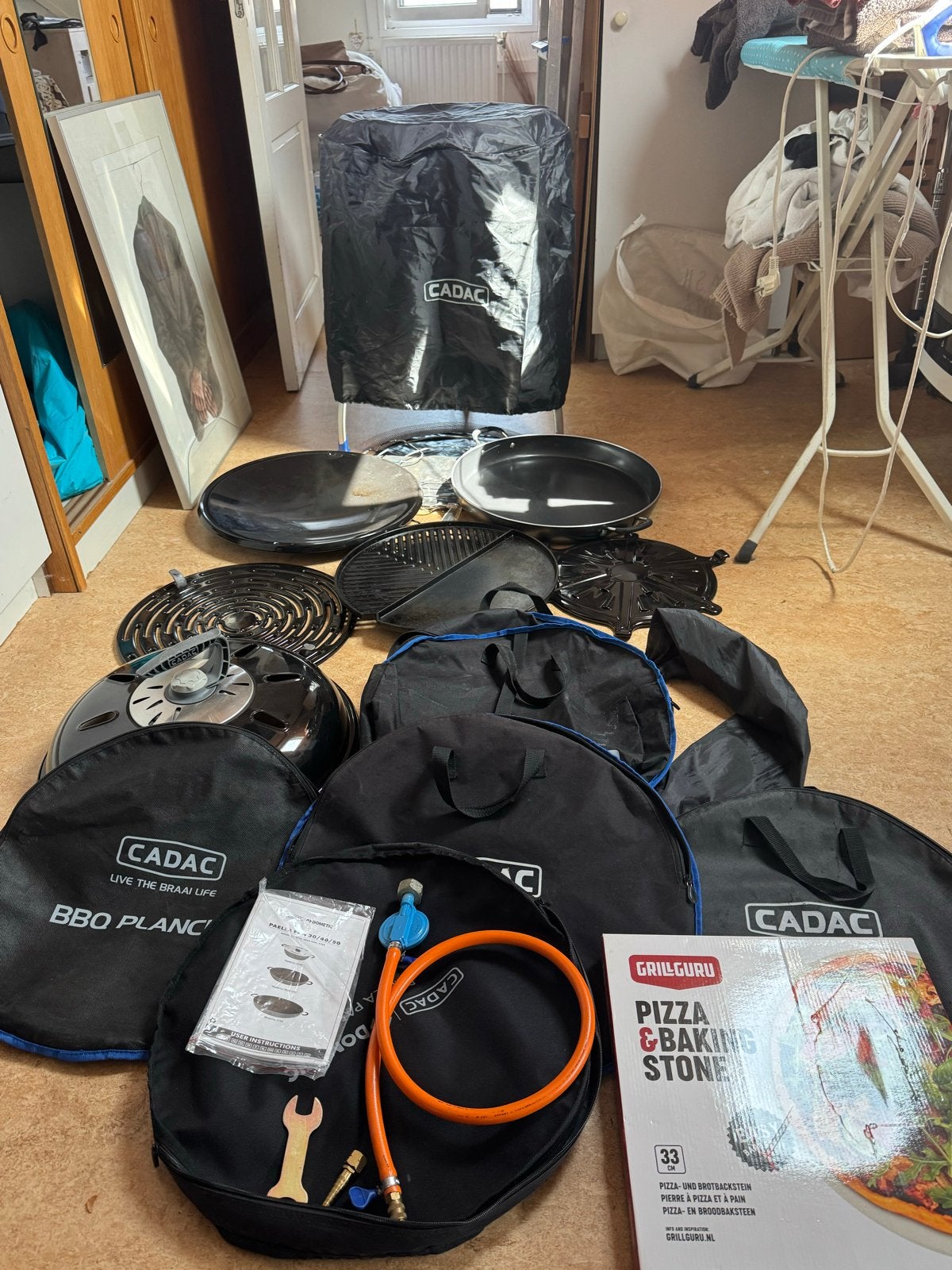 Cadac Carri Chef 2 BBQ zeer uitgebreid, diverse accessoires, Ophalen, Gebruikt