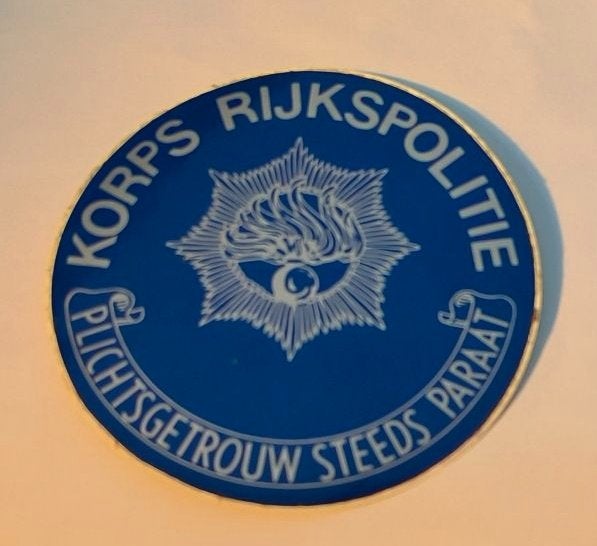 Sticker Korps Rijkspolitie, Ophalen of Verzenden, Zo goed als nieuw, Bedrijf of Vereniging
