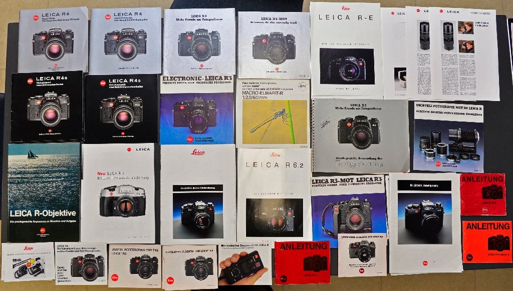 Leica folders, Gelezen, Camera's, Ophalen of Verzenden, Leica