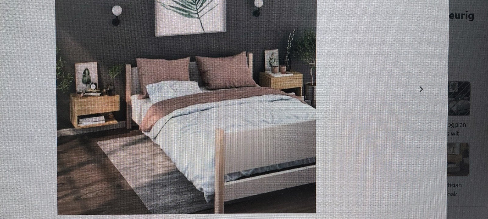 Nachtkastjes 2 st wandgemonteerd eikenkleurig NIEUW, Ophalen, Nieuw, Minder dan 45 cm, Minder dan 55 cm