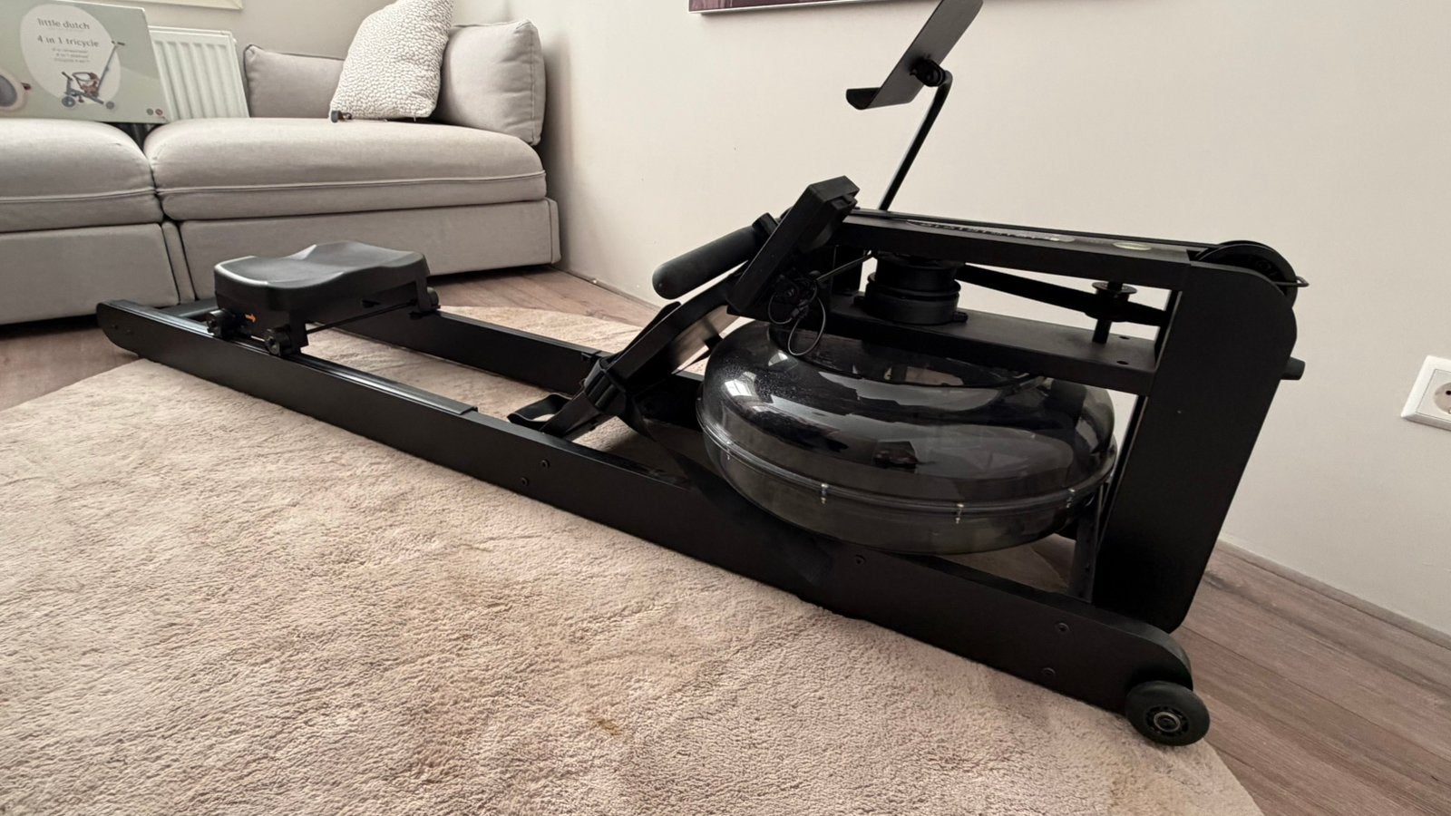 Houten roeitrainer VirtuFit Elite Water Resistance Z.G.A.N., Sport en Fitness, Ophalen, Zo goed als nieuw