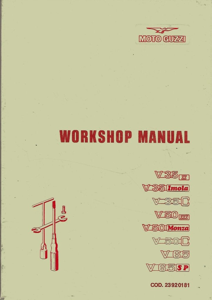 Moto Guzzi V35 V50 V65 workshop manual (7284z), Verzenden, Moto Guzzi