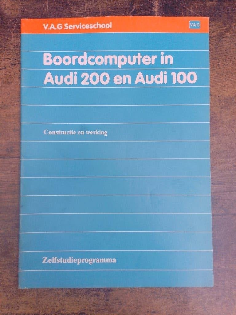 V.A.G dealer boek  Audi 100 + 200 C3 type 44 Boordcomputer, Verzenden, Gelezen, Audi