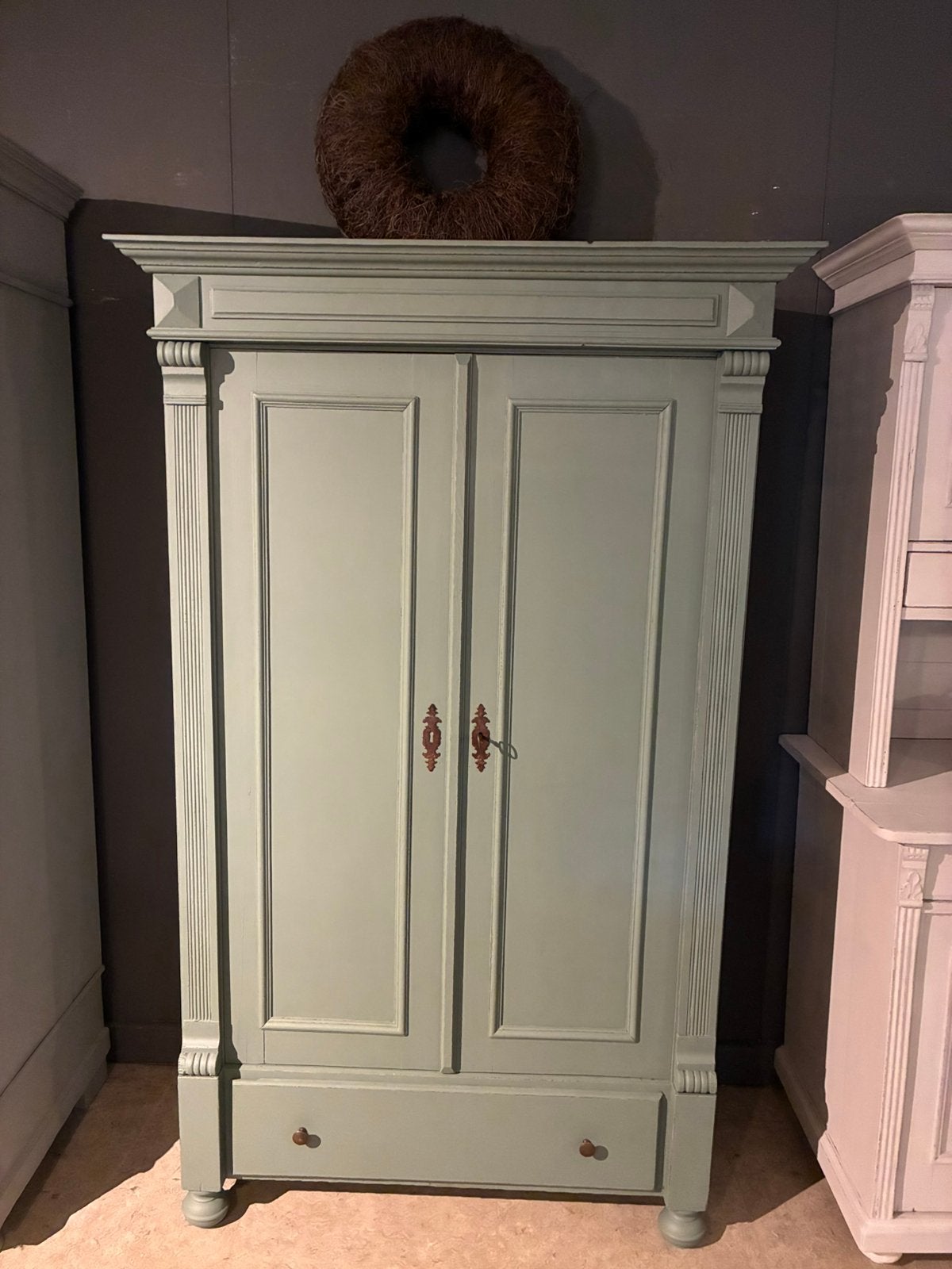Brocante kast Dinant, 50 tot 70 cm, 105 cm of meer, Ophalen of Verzenden, 100 cm of meer