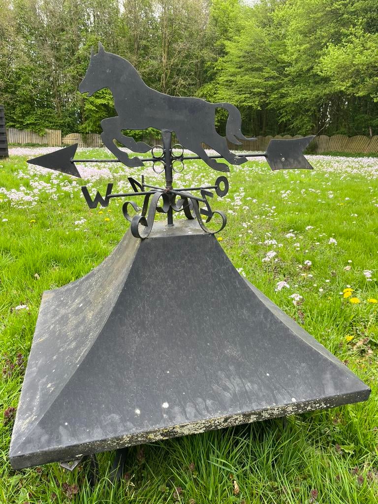 Sfeervolle schoorsteenkap met paard windvaan – uniek!, Ophalen, Gebruikt