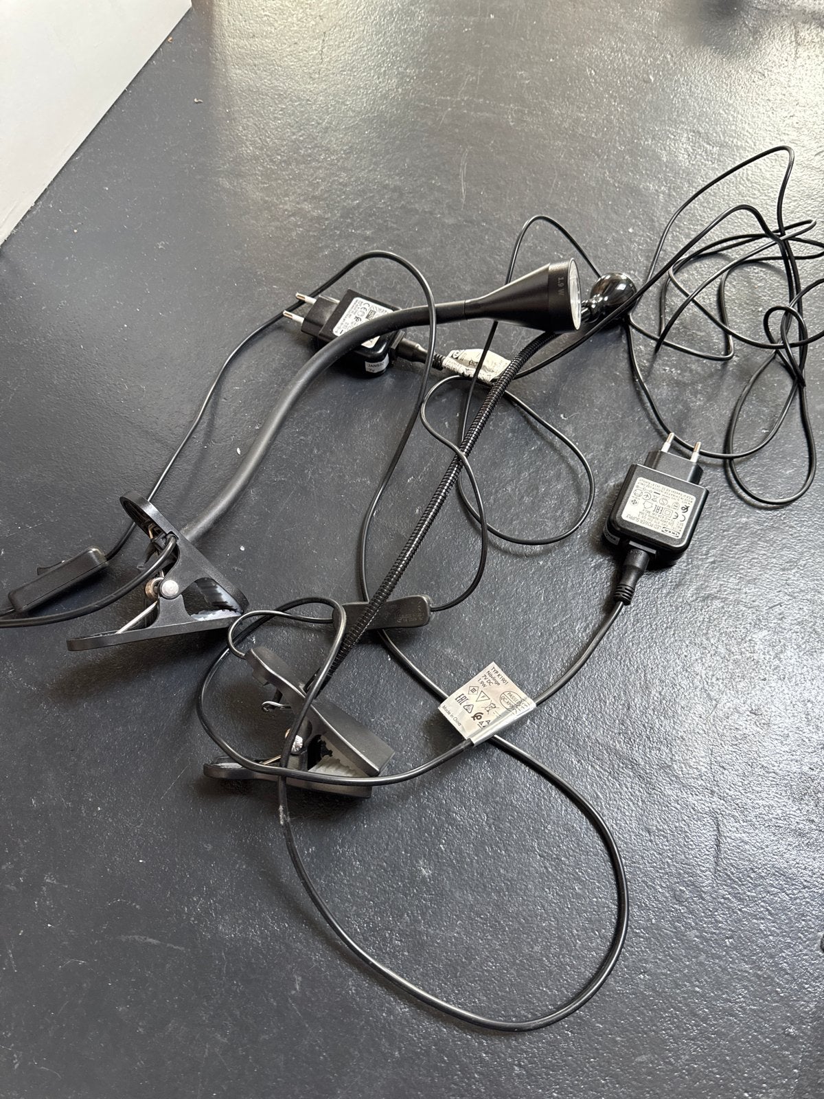 IKEA LED Klemspotten (2 stuks), Led-lamp, Gebruikt, Ophalen of Verzenden, Minder dan 10 watt