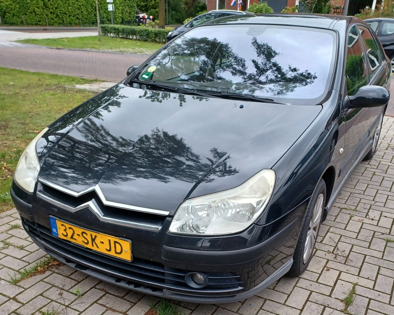 Citroën C5 1.8 16V 2006 Zwart, Auto's, Citroën, 125 pk, 680 kg, 1749 cc, Zwart