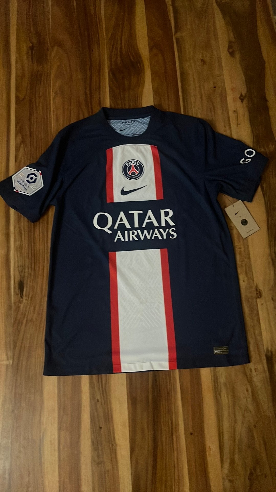 PSG Thuisshirt 2022/2023 - Mbappé #7-Maat M Mannen, Ophalen, Zo goed als nieuw, Voetbal, Maat 48/50 (M)