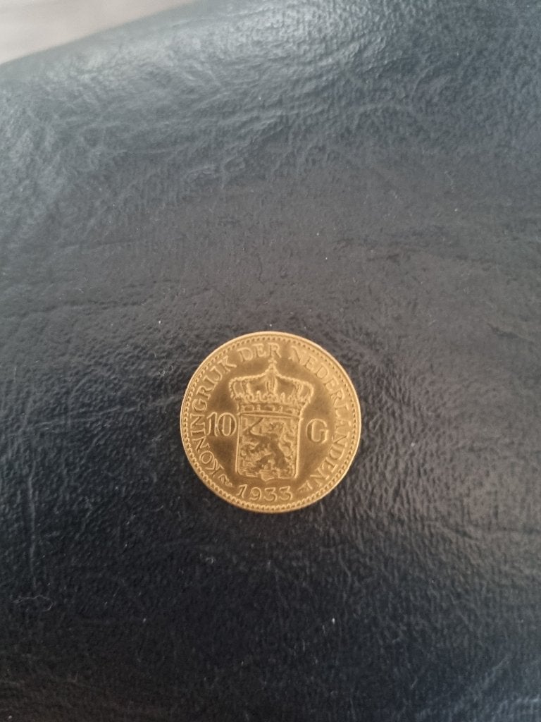 gouden 10 gulden, Postzegels en Munten, Munten | Nederland, Ophalen, Goud, Koningin Wilhelmina, Losse munt