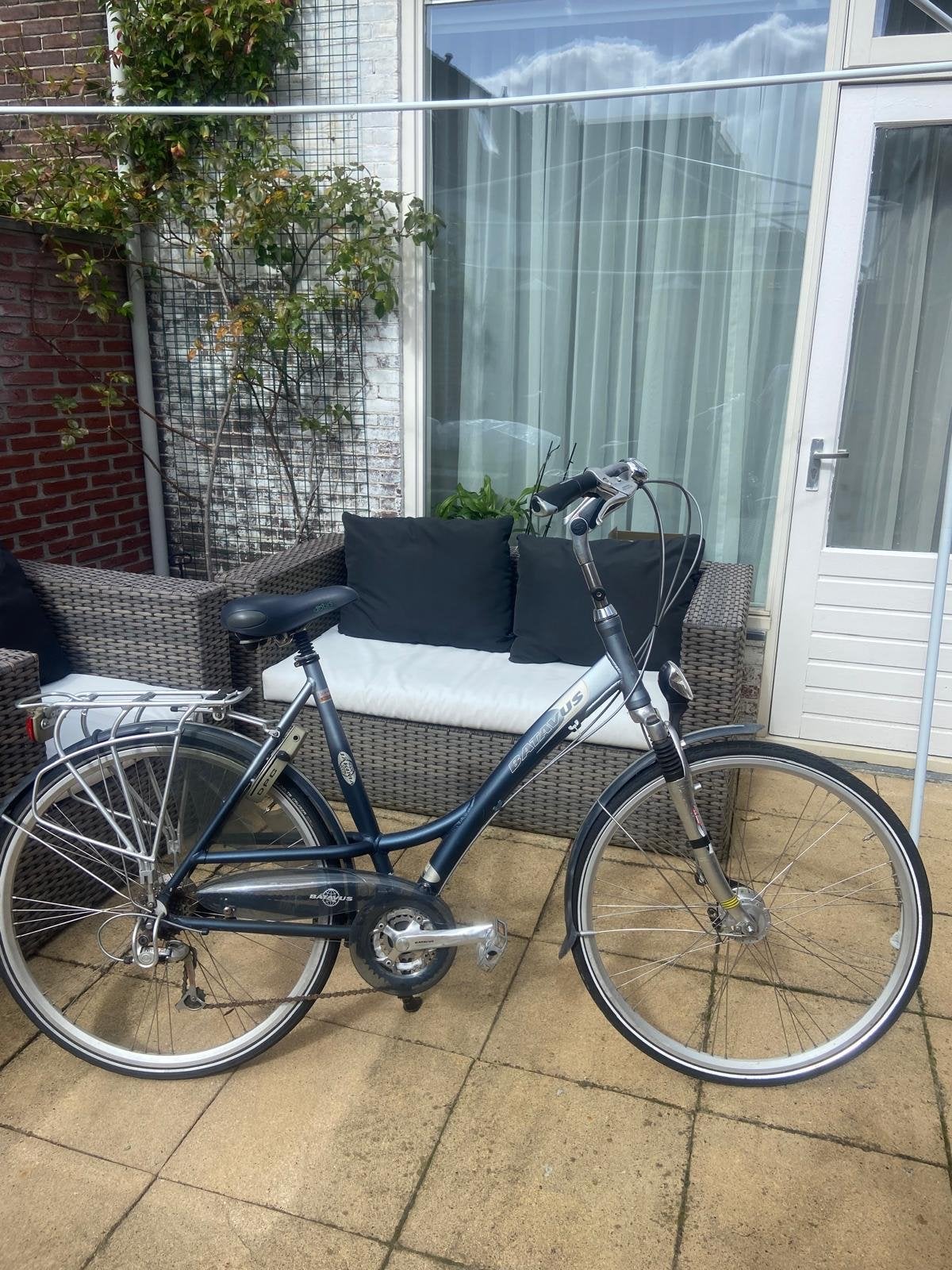 Batavus damesfiets 28 inch, framemaat 57 (Shimano Nexave), Ophalen, Velgrem, Versnellingen, Batavus