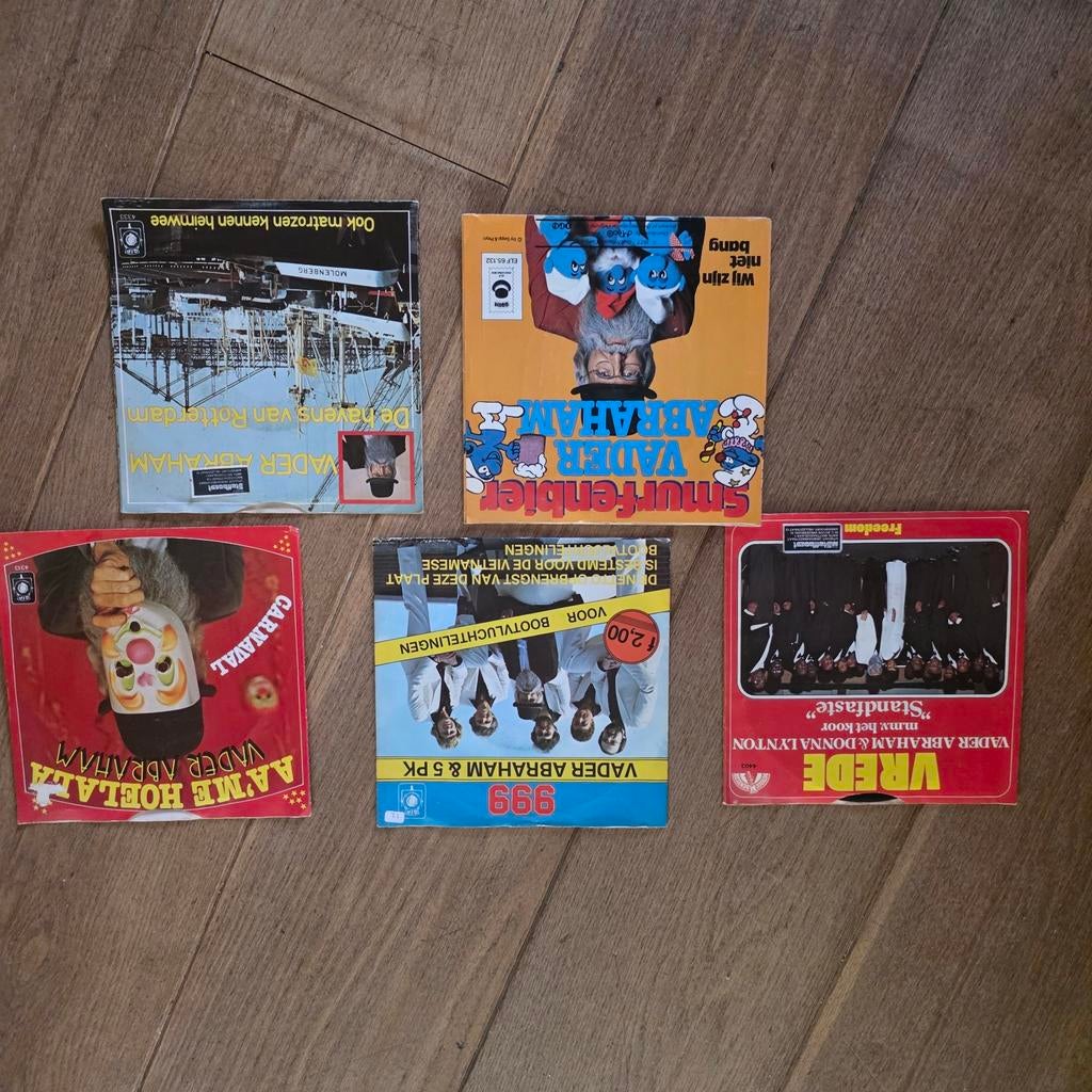 Vader Abraham Vinyl Singles Collectie (5 stuks), Ophalen of Verzenden, 1970 - 1979, Gebruikt, 7 inch