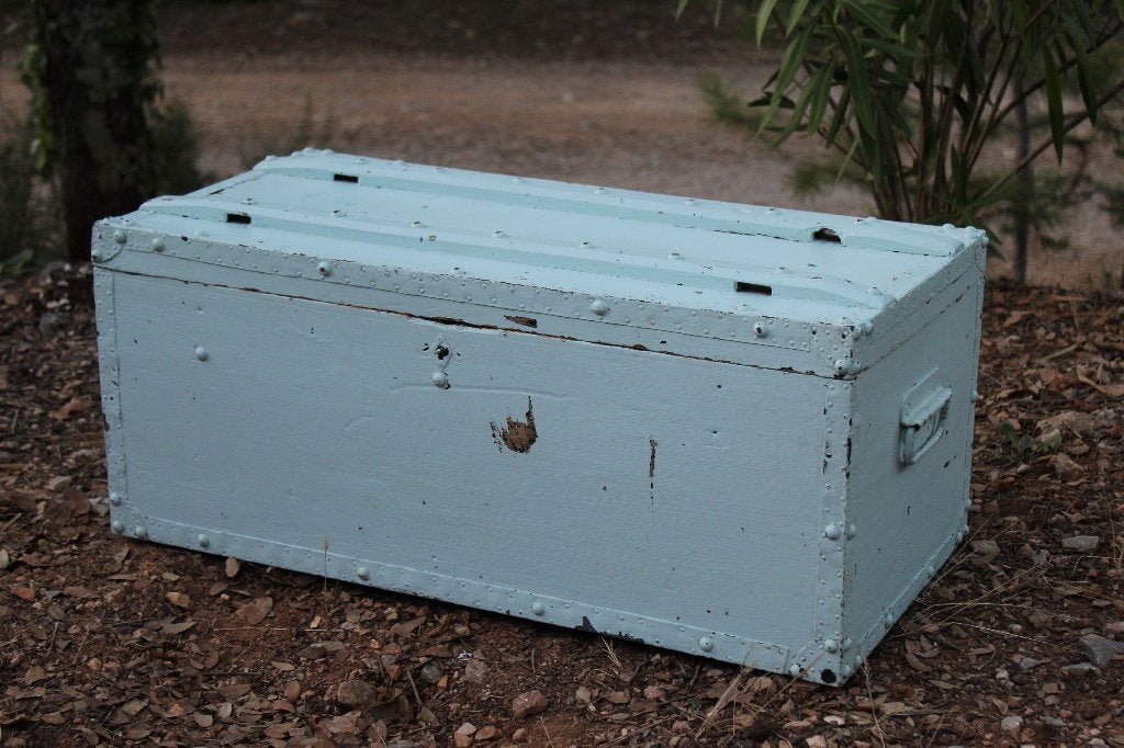 Brocante - Decoratieve doorleefde kist!, Minder dan 50 cm, Gebruikt, 50 tot 100 cm, Ophalen