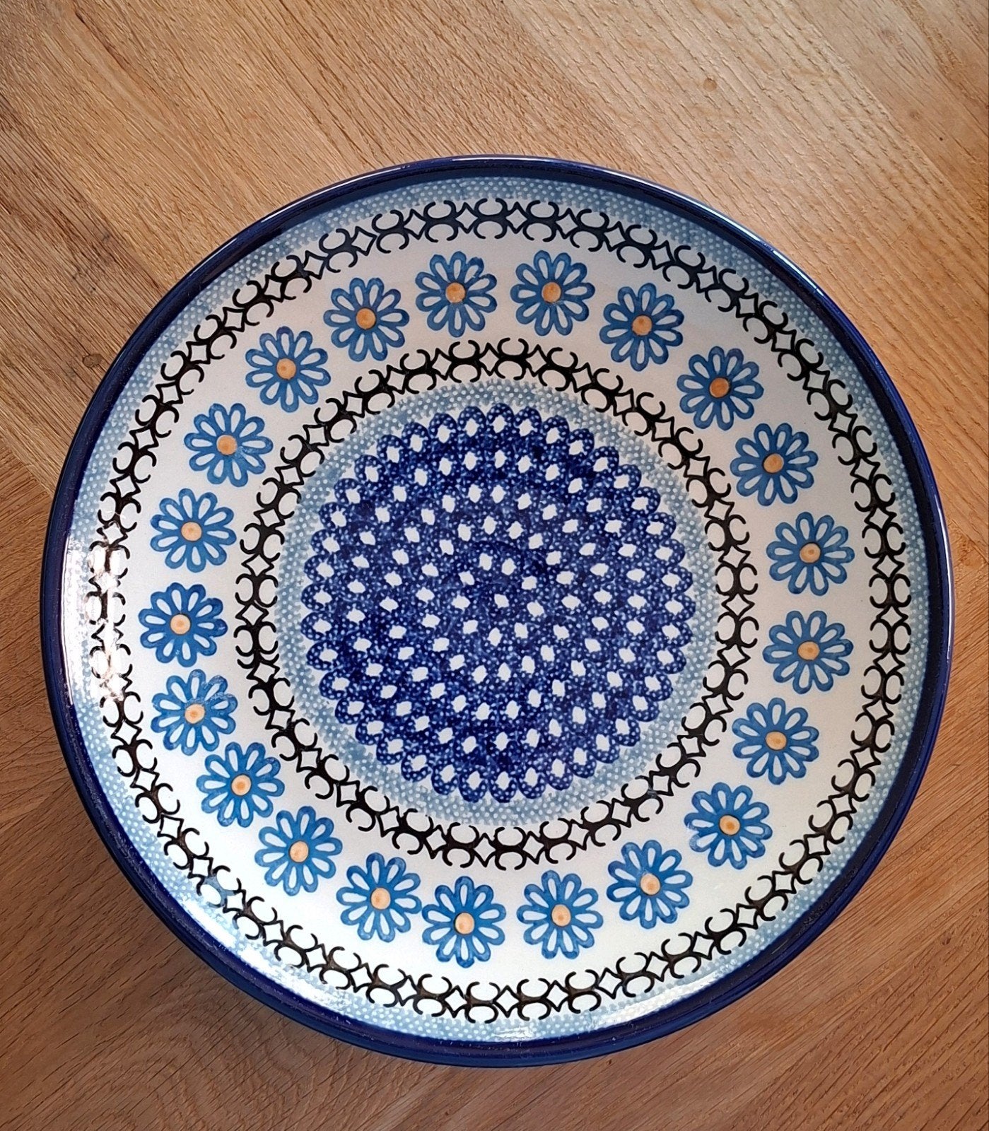 Bunzlau dinerbord - 26,5 cm, Gebruikt, ., Keramiek, Ophalen of Verzenden