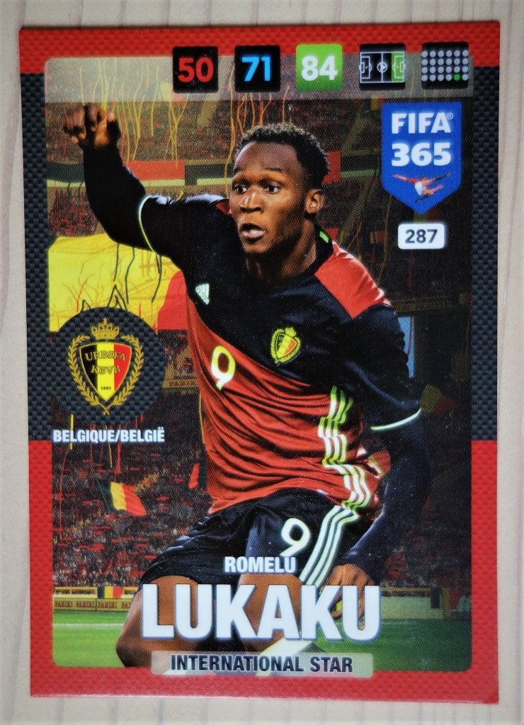 Panini FIFA 365 cards 2017: nr 287 - Romelu Lukaku, Ophalen of Verzenden, Nieuw, Buitenlandse clubs, Poster, Plaatje of Sticker