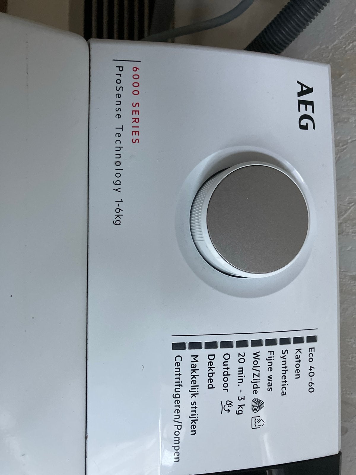 AEG LTR6363 Bovenlader Wasmachine 6kg ProSense, Witgoed en Apparatuur, Wasmachines, Ophalen, Minder dan 1200 toeren, 4 tot 6 kg