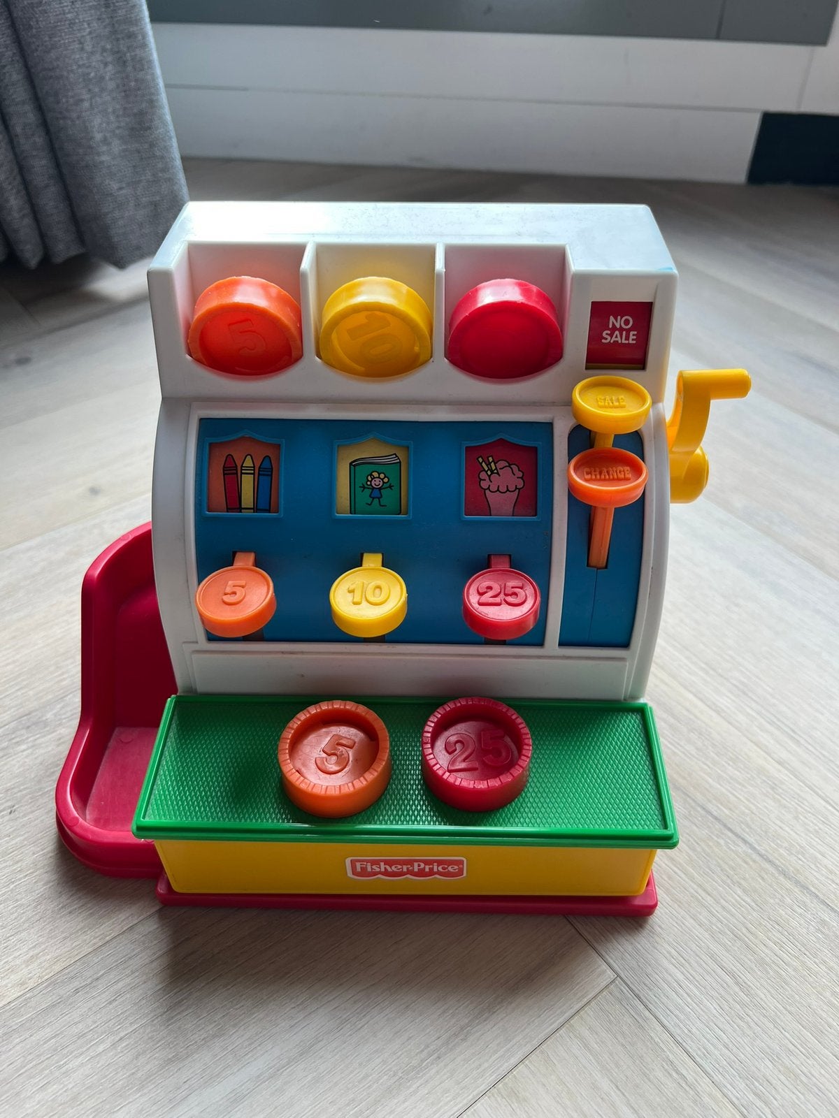 Fisher Price Kassa, Ophalen, Zo goed als nieuw, Speelset