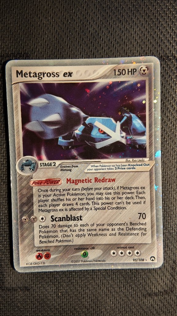 Metagross ex 95 Power Keepers | Pokemon kaart, Ophalen, Zo goed als nieuw, Losse kaart, Foil