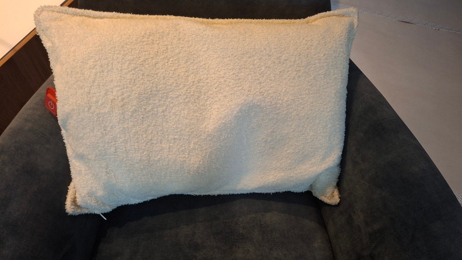 Warmtekussen  teddy  Hema. 40x60cm, Overige merken, Inclusief binnenkussen, Wit, Nieuw
