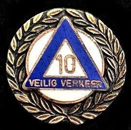 Veilig Verkeer -10- speld, Verzamelen, Speldjes, Pins en Buttons, Ophalen of Verzenden, Nieuw, Transport, Speldje of Pin