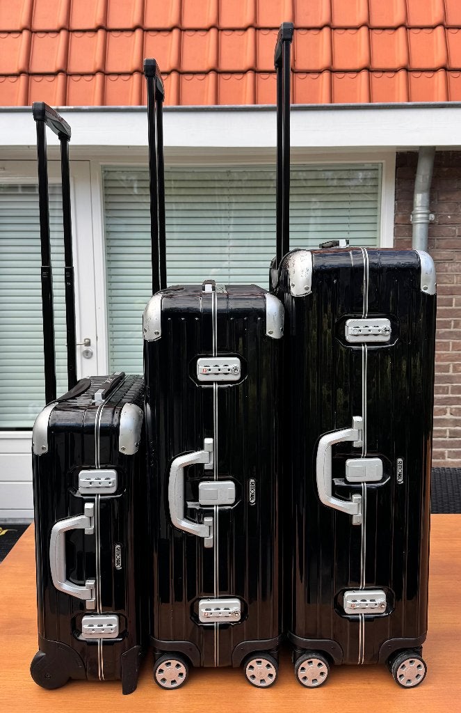 Set originele Rimowa koffers, Ophalen, Gebruikt, Hard kunststof, 45 tot 55 cm