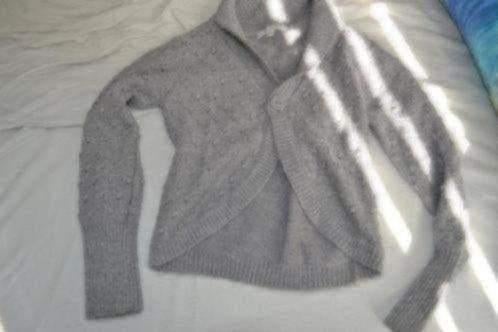116 zilver grijs vest nieuwstaat, Verzenden, Zo goed als nieuw, Meisje, Trui of Vest