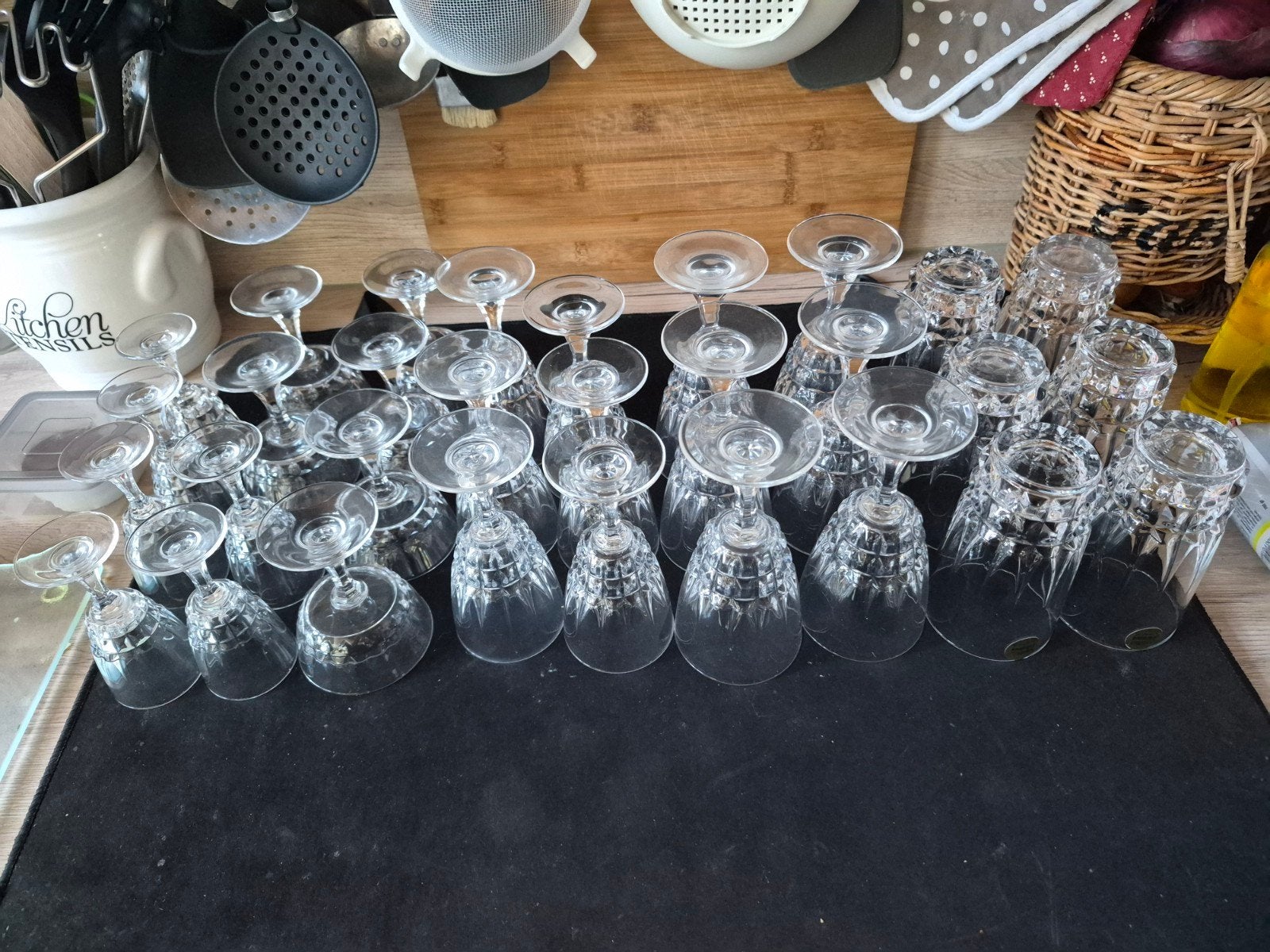 Cristal d'Arques wijnglazen en waterglazen, Ophalen