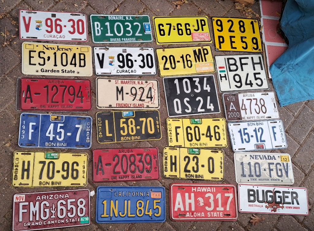 Nummerplaten kentekenplaten ongeveer 80 stuks, Ophalen of Verzenden, Gebruikt, Auto's