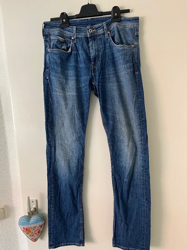 Jeans van Pepe maat 32-34, Kleding | Heren, Spijkerbroeken en Jeans, Verzenden, Zo goed als nieuw, Blauw, W32 (confectie 46) of kleiner