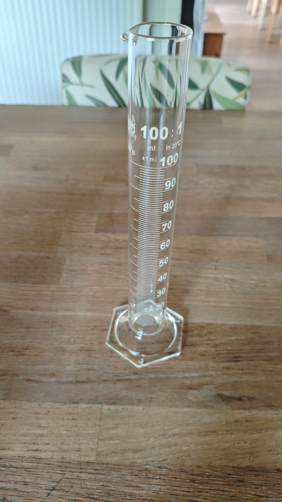 Endo Glassware Maatcilinder Glas 100ml, Ophalen, Nieuw