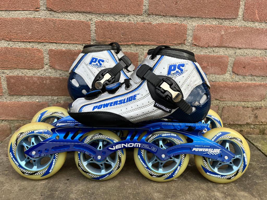 Poweslide skeelers maat 37, Sport en Fitness, Skeelers, Kinderen, Ophalen of Verzenden, Zo goed als nieuw, Inline skates 4 wielen