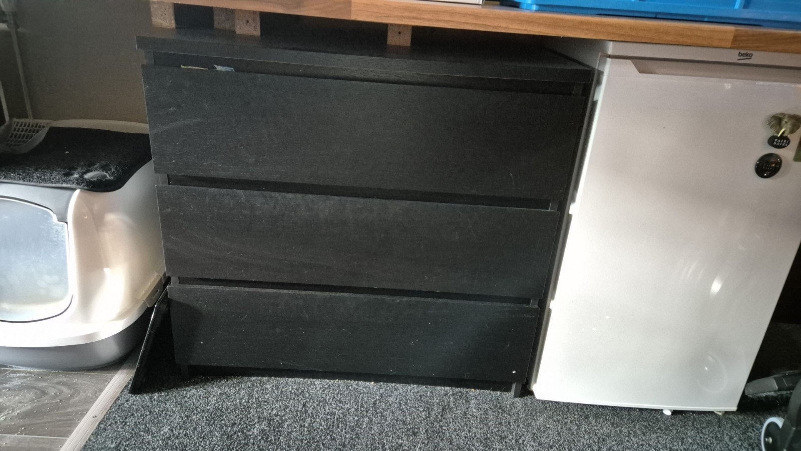 Ikea Malm ladekast, Ophalen, Gebruikt, 50 tot 100 cm, 3 of 4 laden