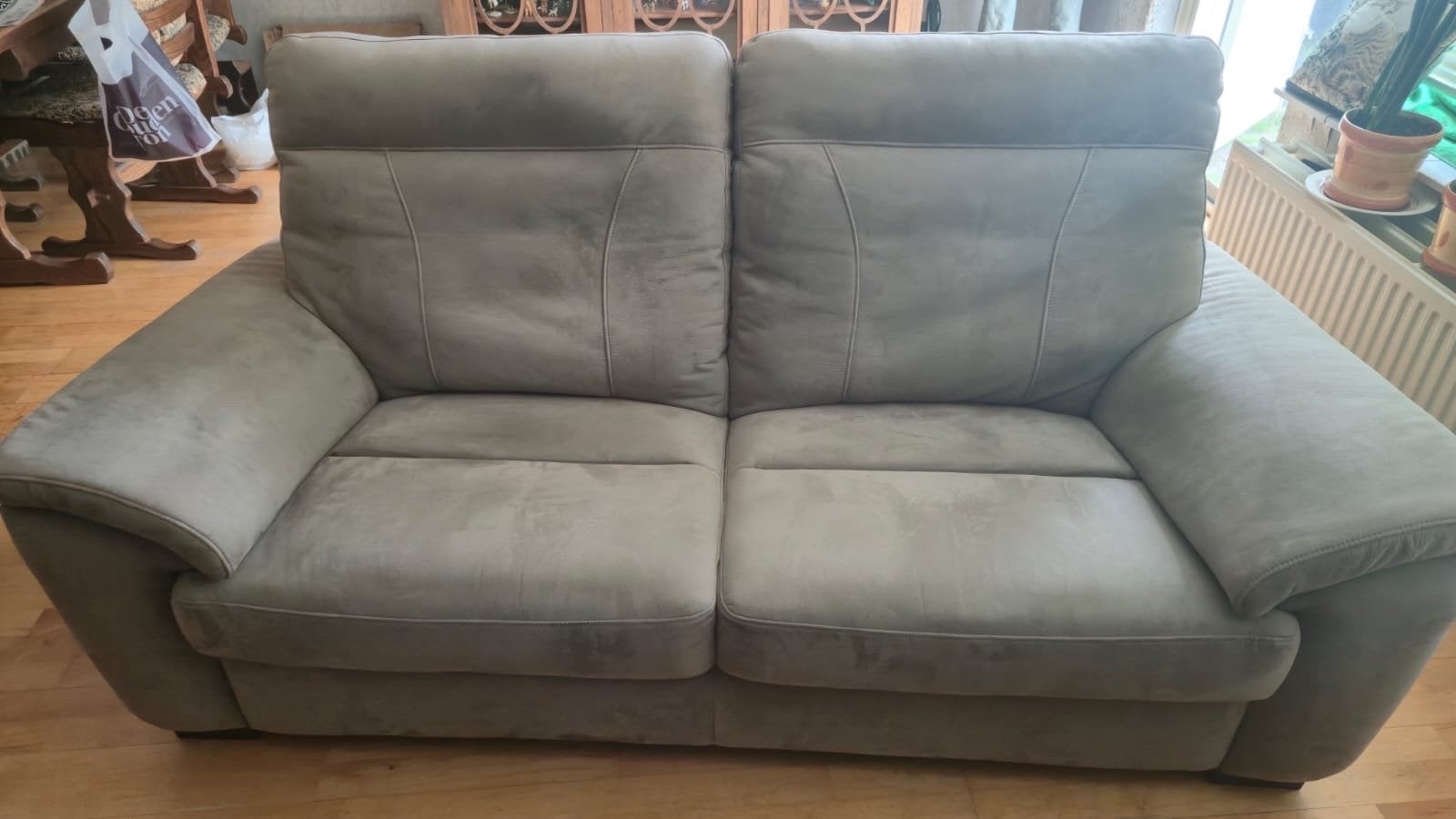 Comfortabele 2-zits bank in goede staat, Ophalen, Gebruikt, 150 tot 200 cm, Tweepersoons
