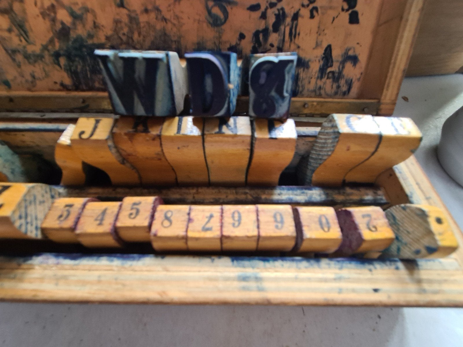vintage stempels letters, Ophalen of Verzenden
