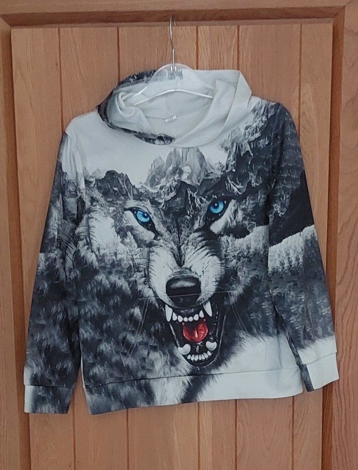 Chaos Monkey hoodie met wolf print - maat 140, Ophalen, Chaos Monkey, Trui of Vest, Zo goed als nieuw