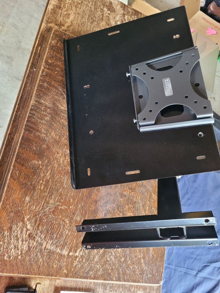 Titan TV beugel zwart 33X26, Ophalen of Verzenden, Gebruikt