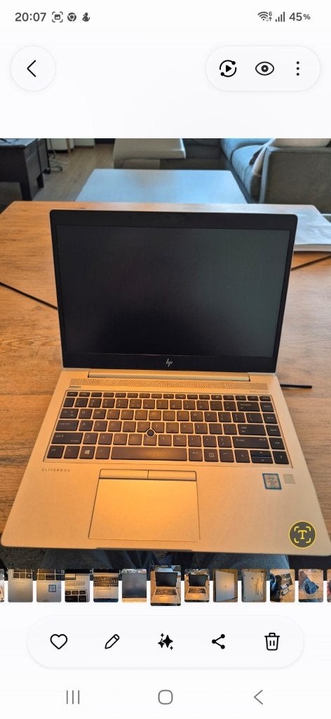 Hp laptop Intel Core I5, 256 GB, 2 tot 3 Ghz, Qwerty, Refurbished