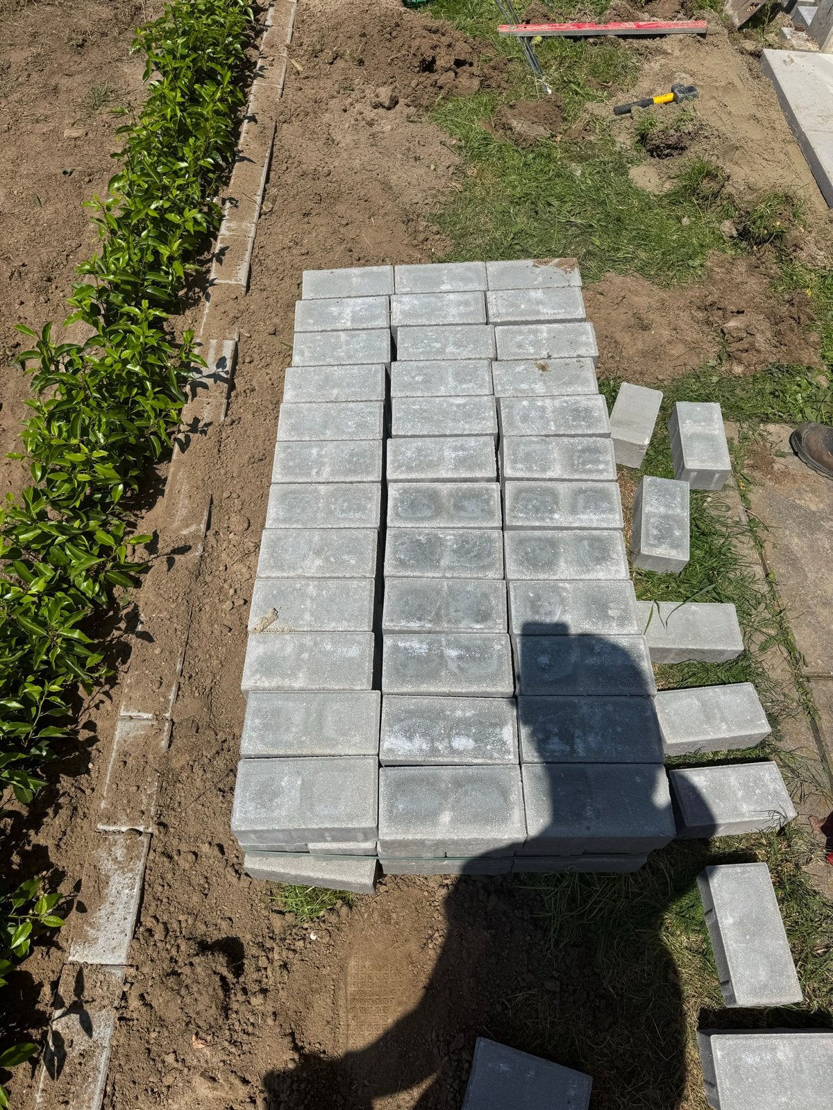 Betonstraatstenen nieuw 98 stuks, 21 x 10,5 x 8 cm maat vast, Tuin en Terras, Tegels en Klinkers, Ophalen, Overige typen, Nieuw