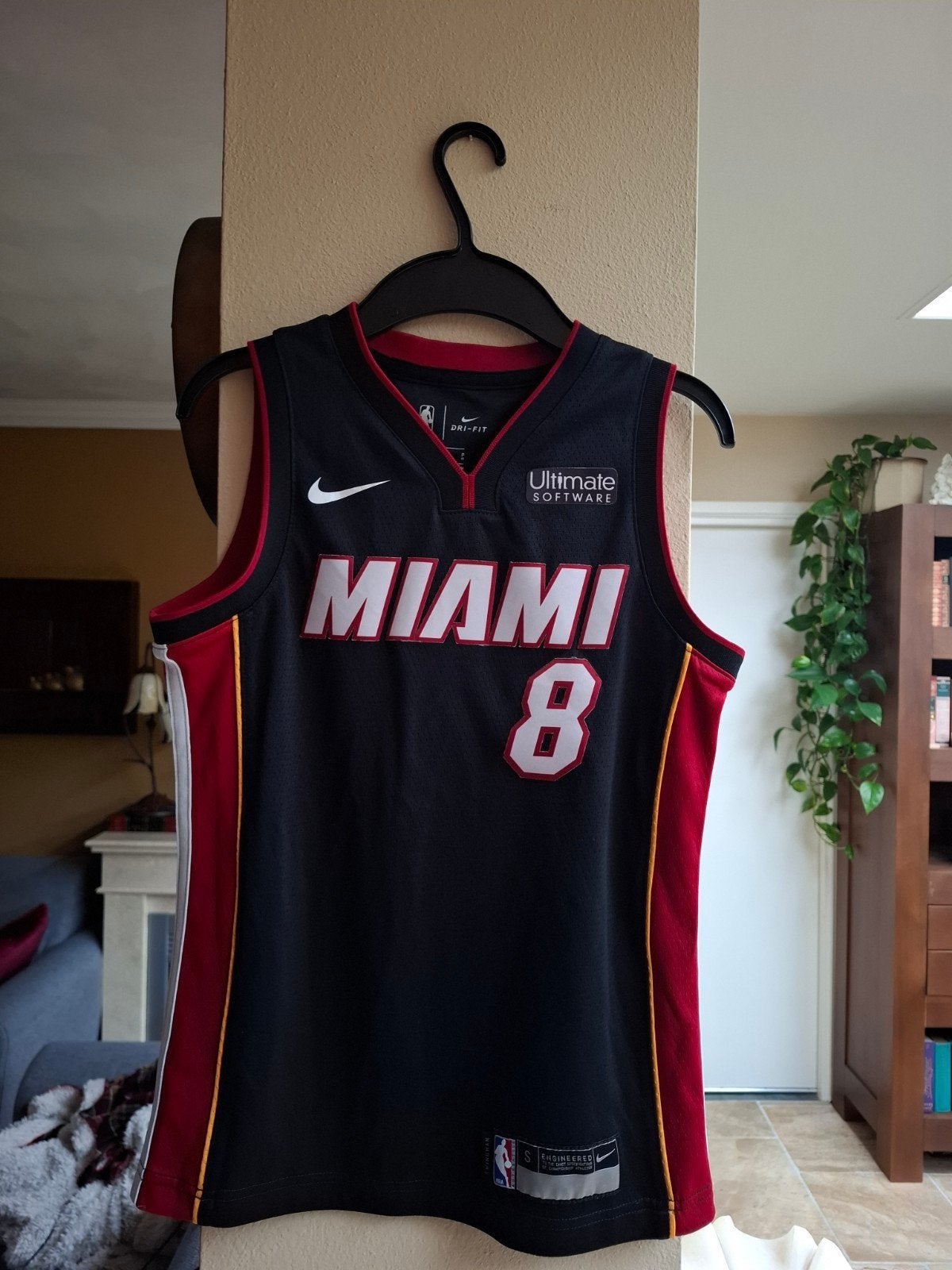 Miami Heat Johnson #8 NBA Shirt Maat S, Sport en Fitness, Basketbal, Ophalen of Verzenden, Zo goed als nieuw, Kleding