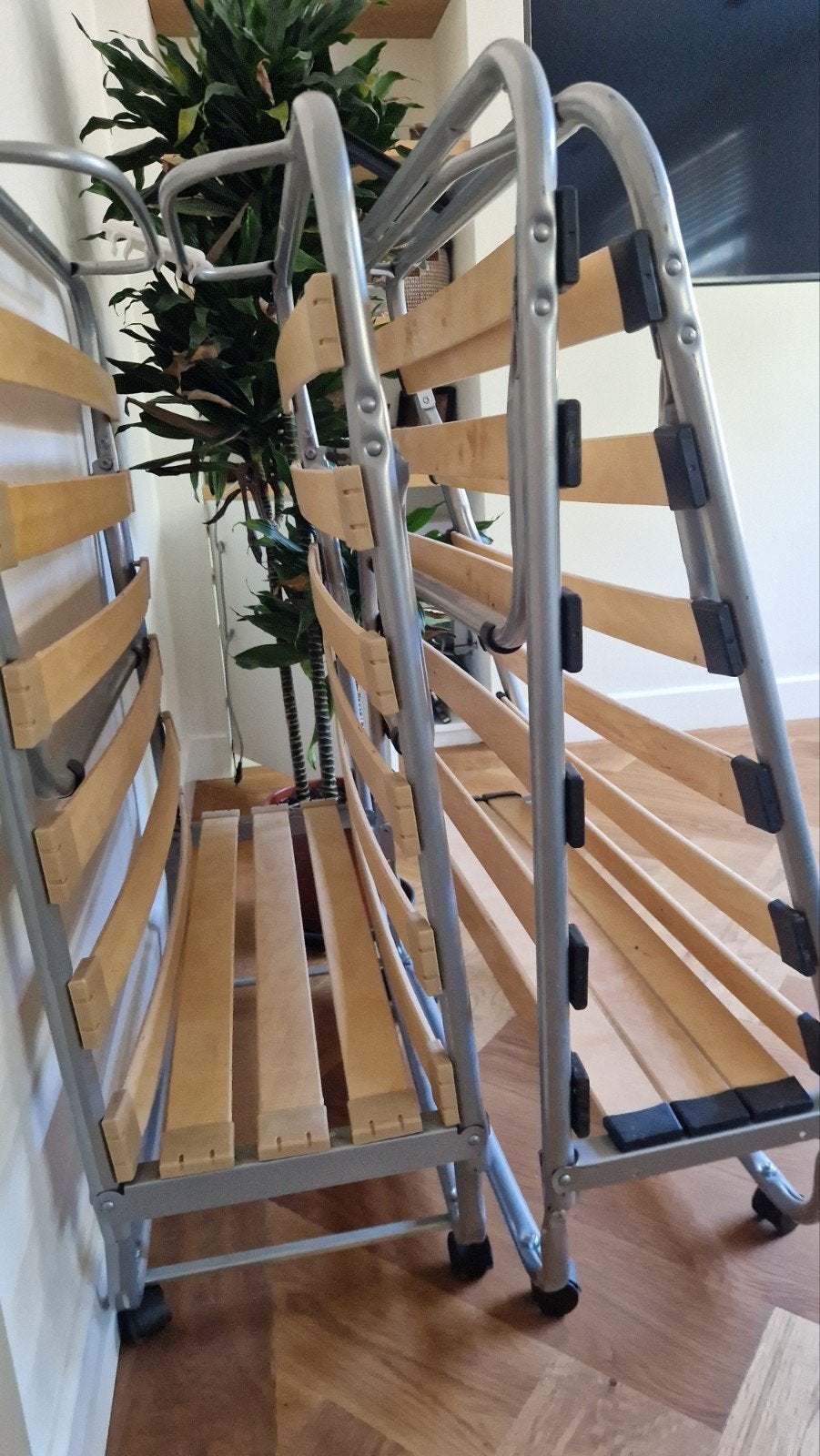 2x Opvouwbaar eenpersoonsbed, 2X foldable beds, Eenpersoons, Ophalen of Verzenden, 80 cm, 200 cm