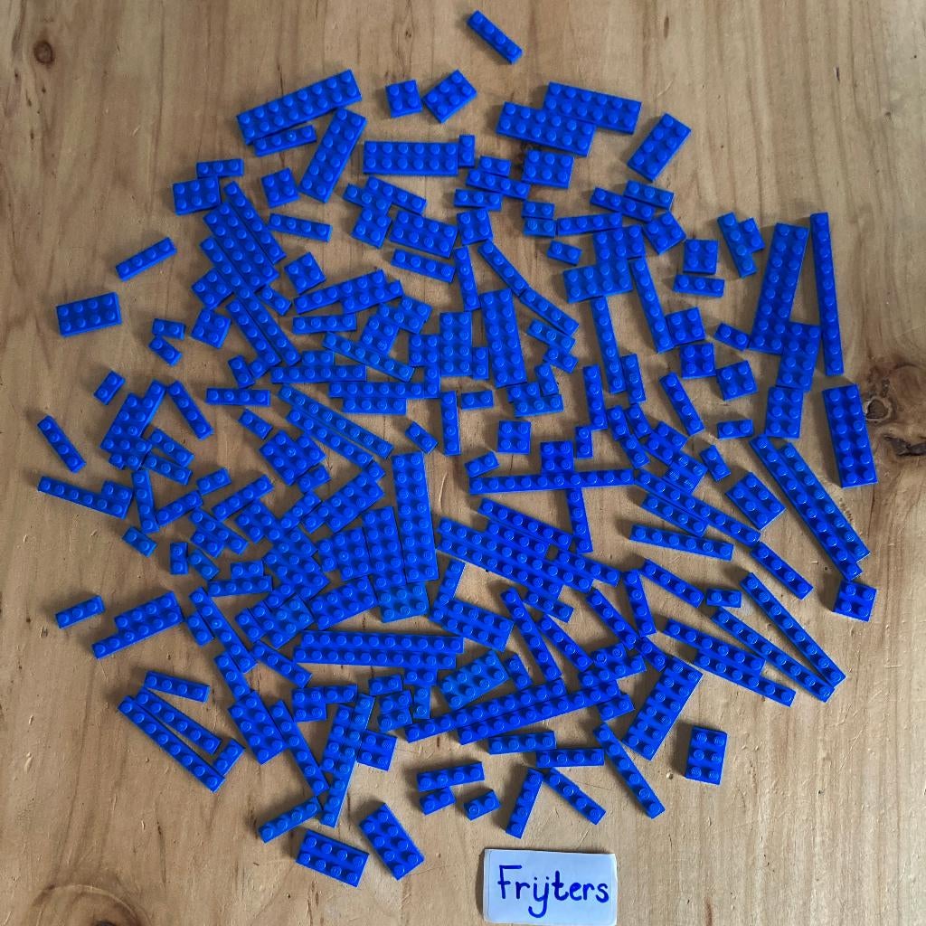 226 blauwe LEGO Plates, Gebruikt, Overige thema's, Lego, Ophalen of Verzenden