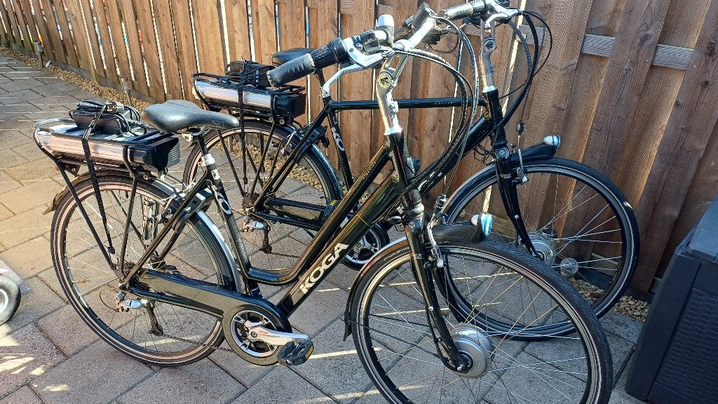 2 elecktrische fietsen koga, Zo goed als nieuw, 51 tot 55 cm, 50 km per accu of meer, Ophalen