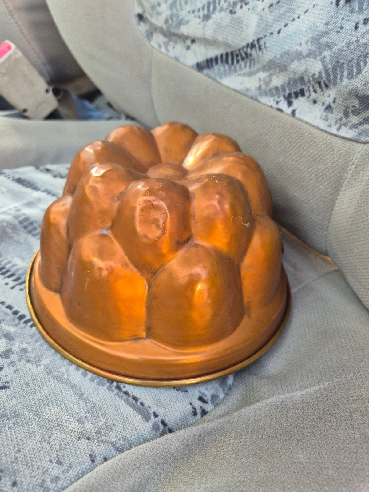 Koperen puddingvorm - Vintage bakvorm, Antiek en Kunst, Antiek | Koper en Brons, Ophalen