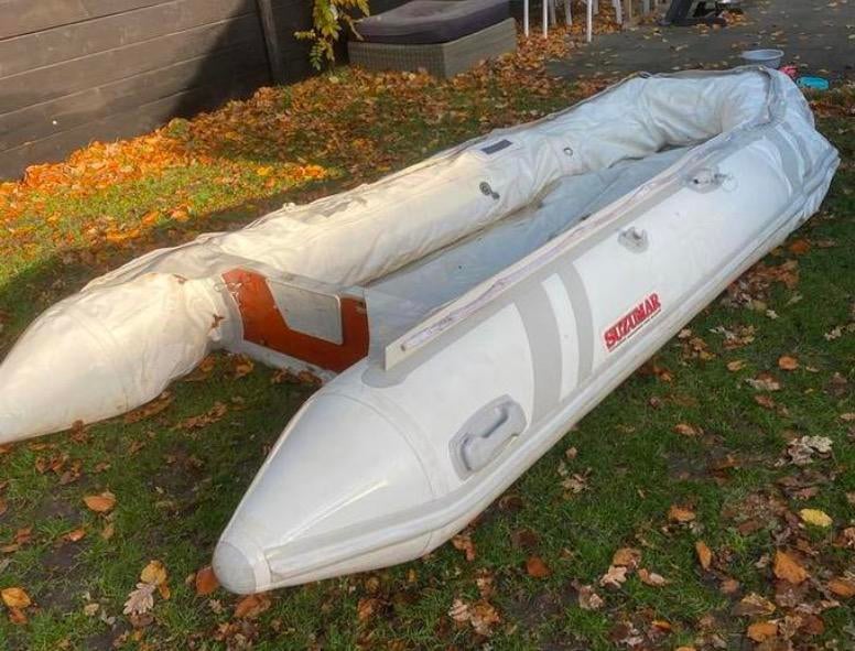 Rubberboot met lek  20€ zo meenemen, Watersport en Boten, Kano's, Ophalen, Gebruikt, Drie personen of meer, Overige typen