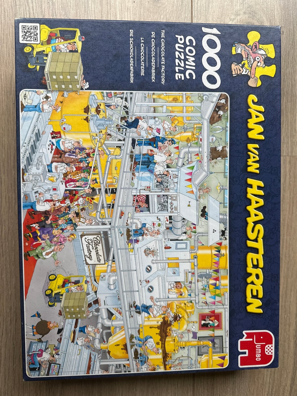 Jan van Haasteren 1000 stukjes - De Chocoladefabriek, Hobby en Vrije tijd, Ophalen, 500 t/m 1500 stukjes, Zo goed als nieuw, Legpuzzel