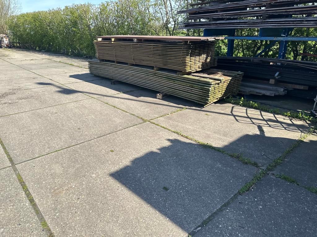 Geïmpregneerde vlonderplanken, Ophalen, Gebruikt, Minder dan 25 mm, 200 tot 250 cm